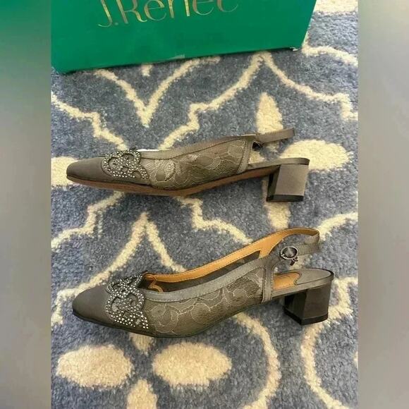 J. Renee Faleece Sling Back Heel 7 - Picture 4 of 7
